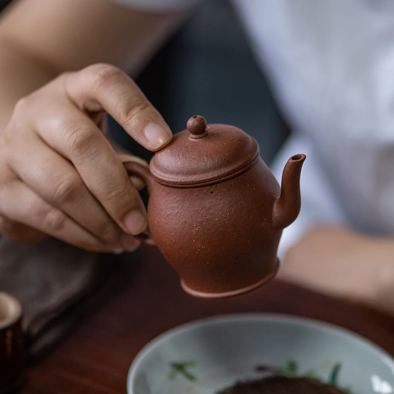 Authentic Huanglongshan Old Zhu Clay Handmade Purple Pot, Small Tea Single Person And Two Kung Fu