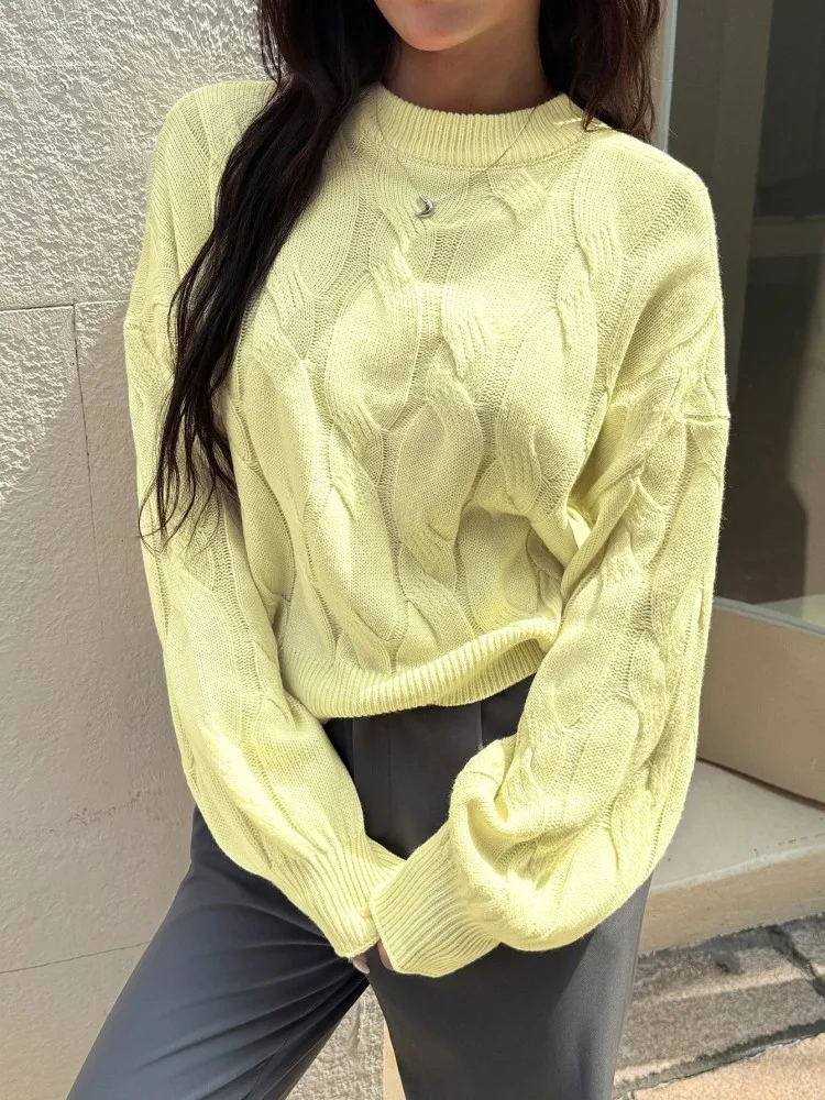 

New Fall And Winter Casual And Simple Women's Sweater,Woman Clothing,Korean Fashion,Long Sleeve Top,Pullover Women,Knitwear