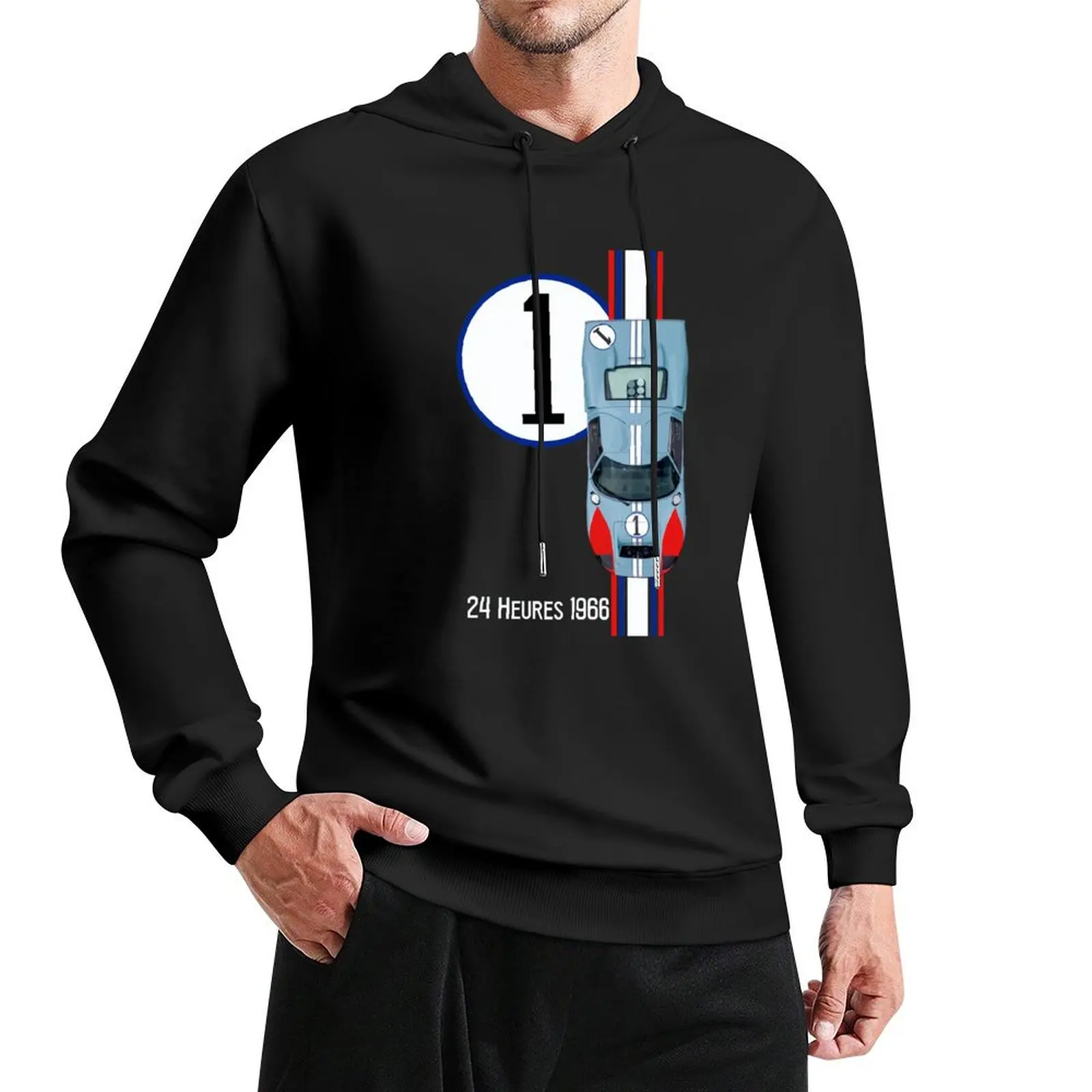 GT40 No 1 - Winner 24 Heures 1966 - Ken Miles Pullover Hoodie korean autumn clothes hoodie streetwear