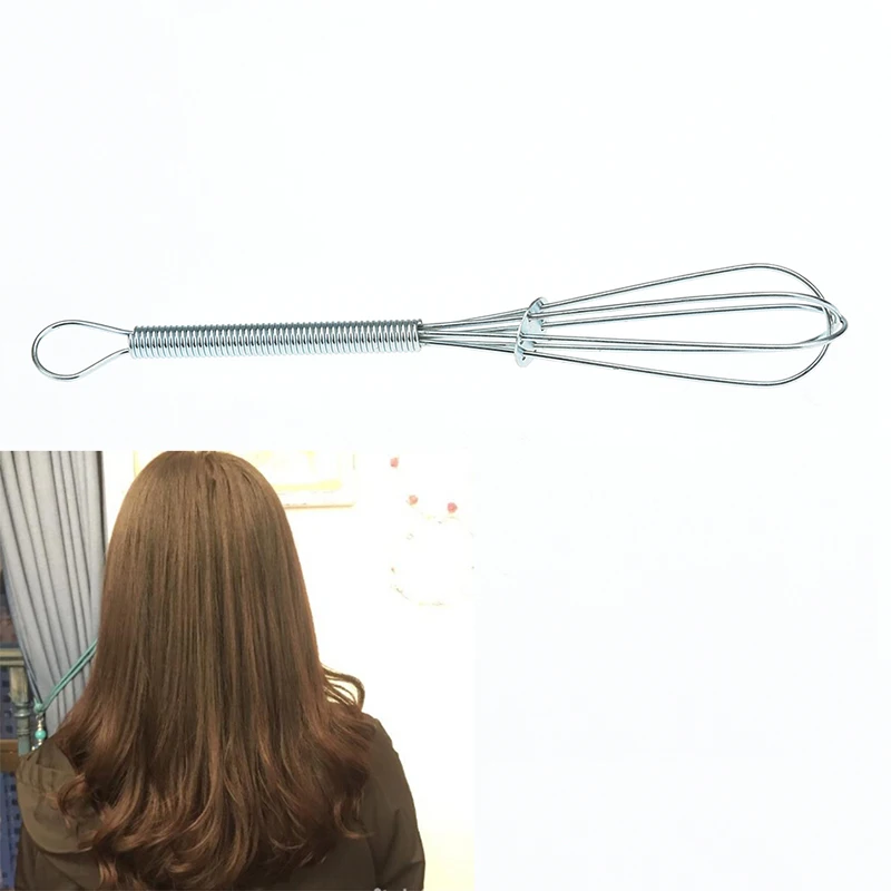 Stainless steel hairdressing tool tint color dye whisk balloon whip mixer