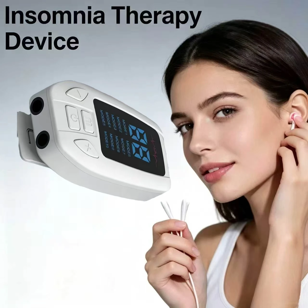Alpha Stim Sleep and Relaxation Device, CES Therapy for Insomnia Stress Relief, Home Fast Sleep Aid Instrument