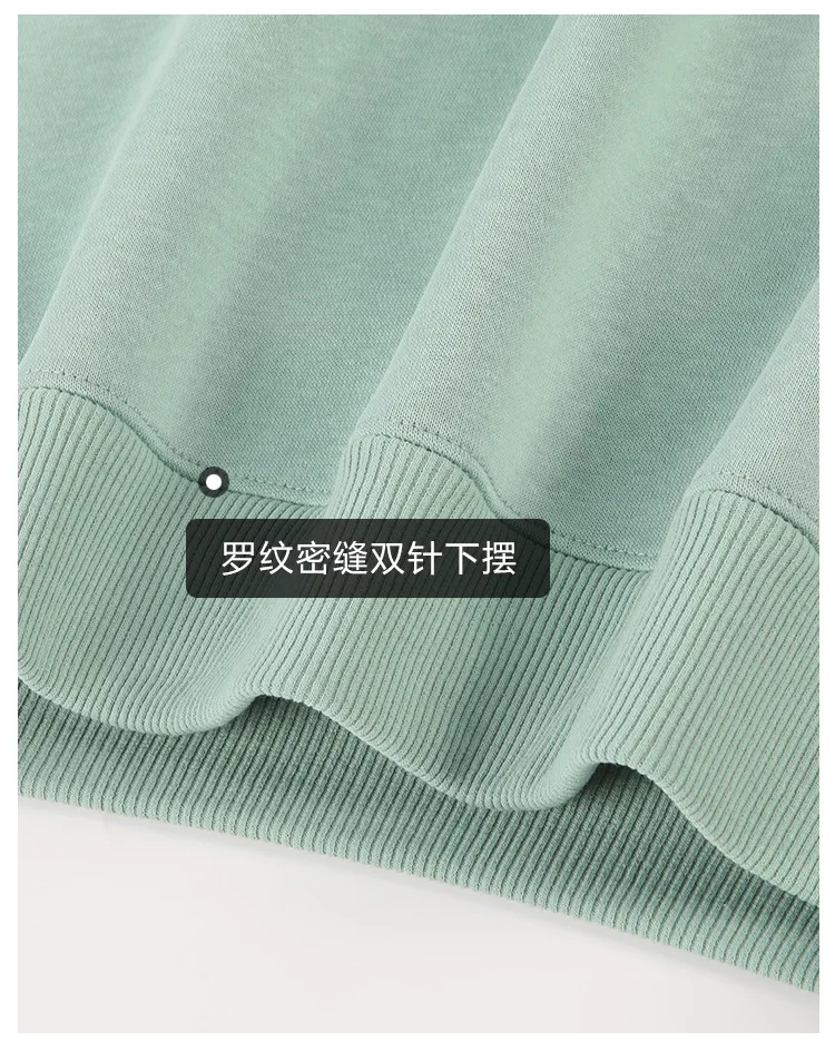 2026 Men's and Women's 600g Cotton Silver Fox Fleece Hooded Long Sleeve Sweatshirt Solid Color Couple's Fleece Hoodie