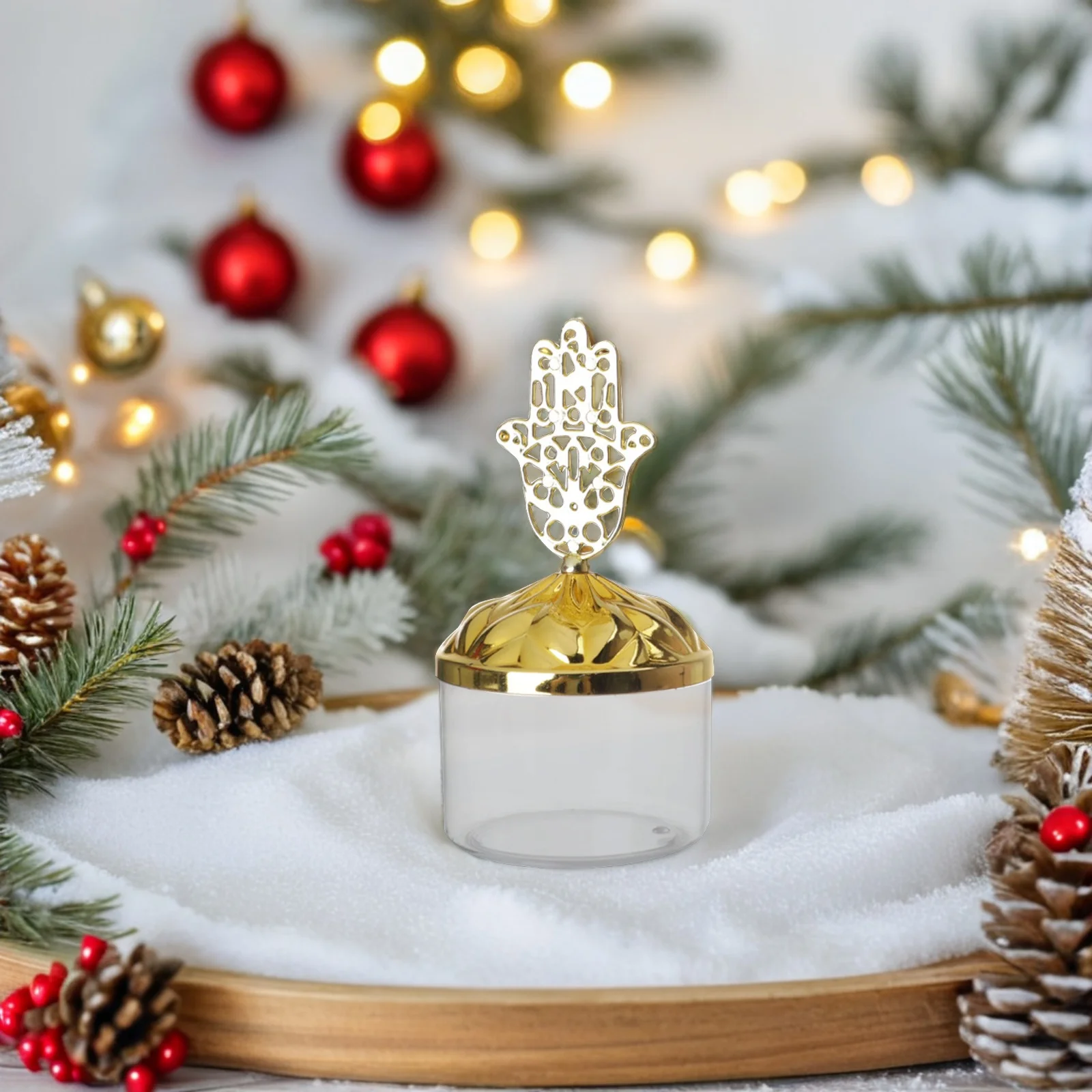 

12pcs Xmas Baby Shower Candy Boxes Plastic Candy Holders Boxes for Birthday Party Baby Shower Favors Wedding Christmas Treat