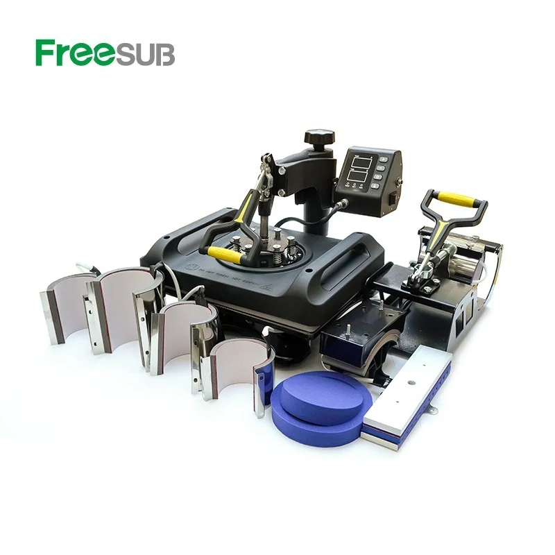 multifunction 11 in 1 combo heat press machine mug pen plate sublimation machine Tshirt printing machine P8001-11