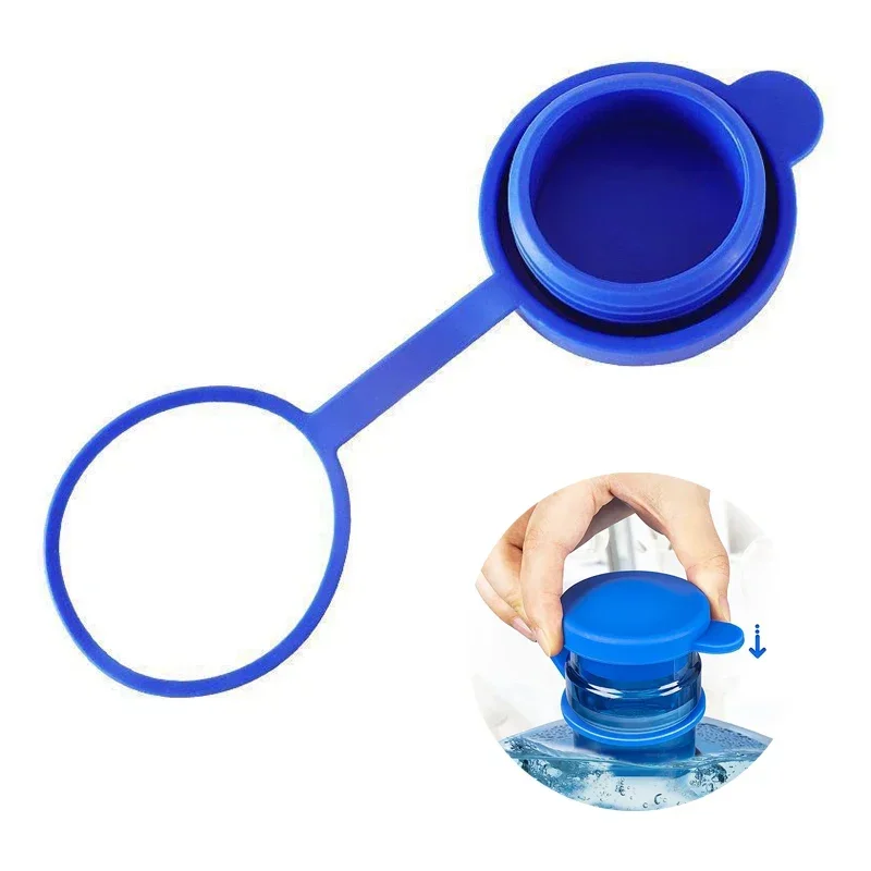 

1pcs Silicone Water Jugs Cap Non-Spill Bottle Caps Durable Reusable Water Bottle Cover Drinking Bucket Anti Splash Accessories