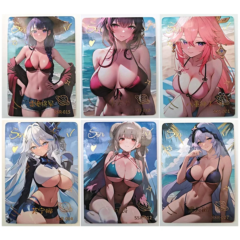 

Аниме Goddess Story SSR Card Kafka Barbara Raiden Shogun Yae Miko Furina Коллекционная карта Рождественский подарок на день рождения Детская игрушка