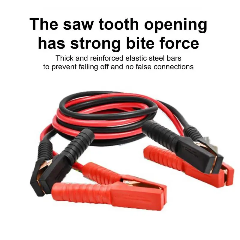 3/4ม. สายจั๊มเปอร์แบตเตอรี่สำรองสำหรับรถยนต์, สายจั๊มเปอร์แบตเตอรี่อัตโนมัติสายจ่ายไฟทองแดงสำหรับงานหนักอุปกรณ์เสริมรถยนต์