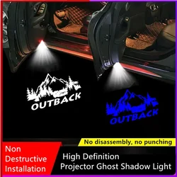 2PCS Car Light Accessory LED Door Projector Ghost Shadow Welcome Lamp For Subaru Outback 2012-2022 2021 2020 2019 2018 2017 2016
