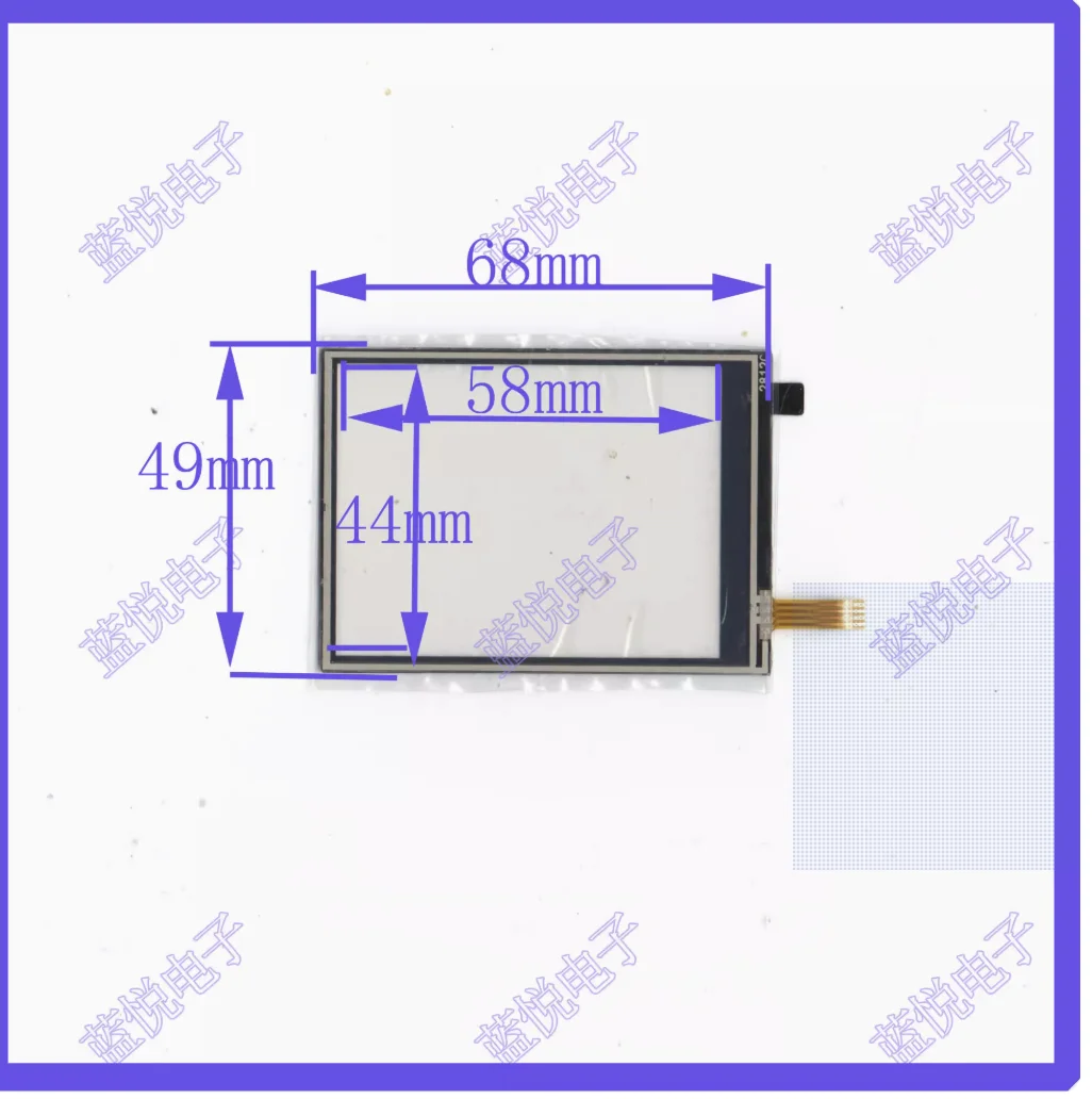 

68 * 49 touch screen four wire resistor 2.8-inch PDA handwriting screen MID digital universal screen