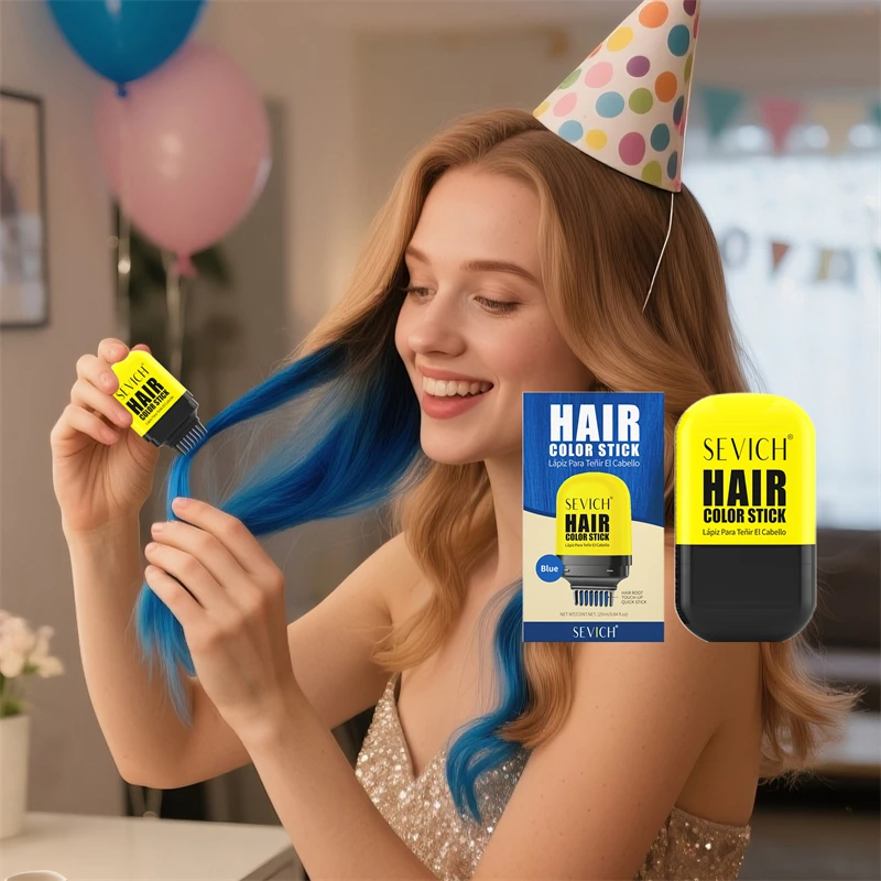 سيفيش تلوين الشعر عصا 25 مللي صبغة شعر مؤقتة أقلام ملونة المتاح صبغة شعر كريم فرشاة صالون تصفيف الشعر أداة #3