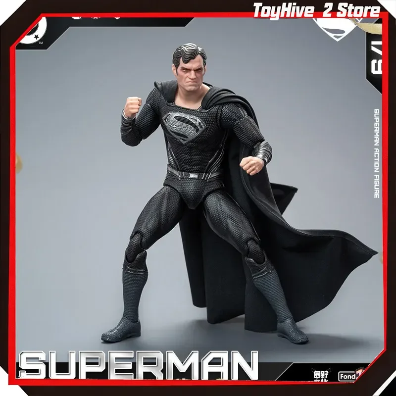 Original Fondjoy Black Superman 2.0 Figure Dc Zack Snyder'S