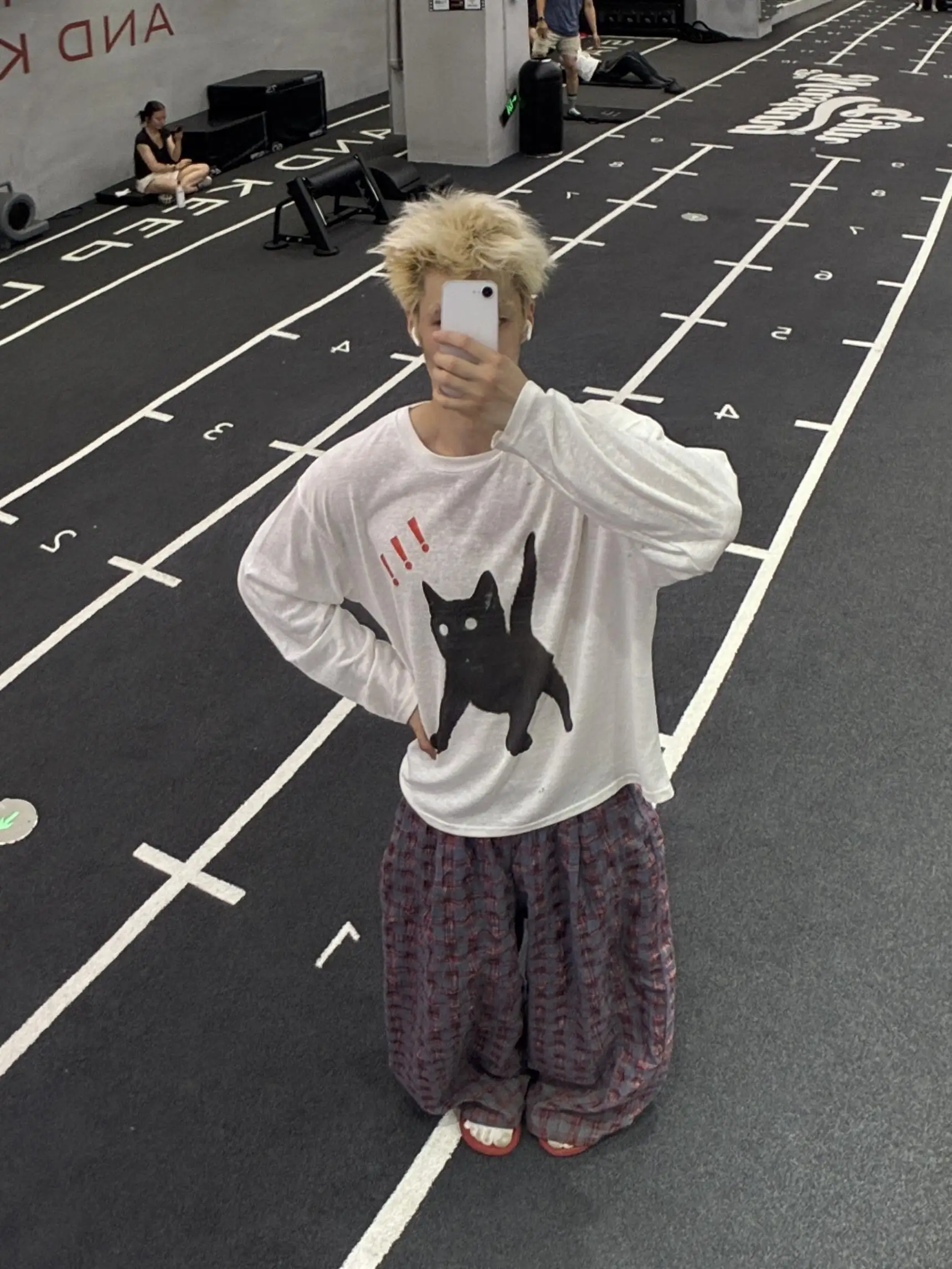 American Streetwear Retro Bubble Cloth Texture Wide Leg Pants Loose Slimming Long Straight Casual Trousers for Men And Women