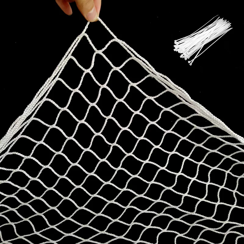 3x3cm Knotless Safe Net ence Kids Toddler Animal Anti-Falling Soft Nylon Mesh Anti Bird Netting Garden Fence Crops Protect