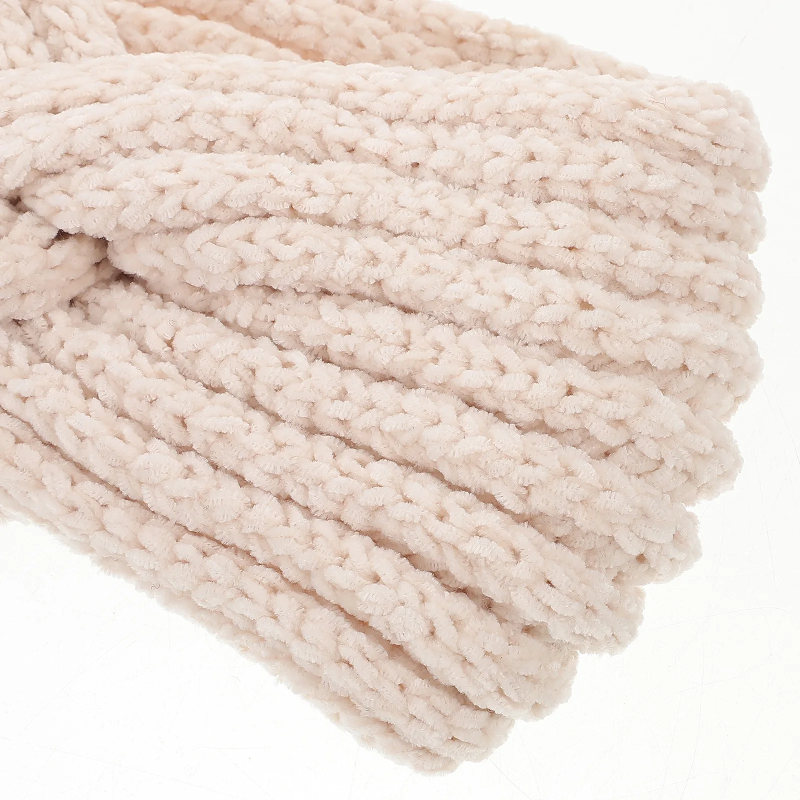 

Warm Chunky Wool Knitted Headband 22x12cm Foldable Ear Hair Band for Women Winter Fashion Handmade Crochet Style Cozy
