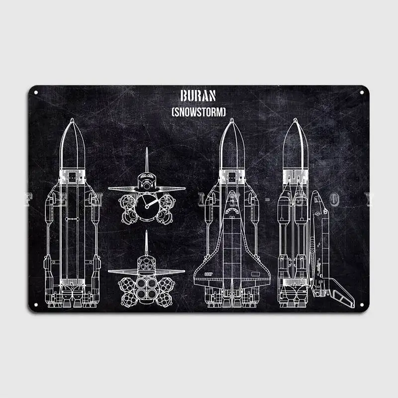 

Buran Metal Sign Decoration Living Room Cinema Kitchen Wall Decor Tin Sign Posters