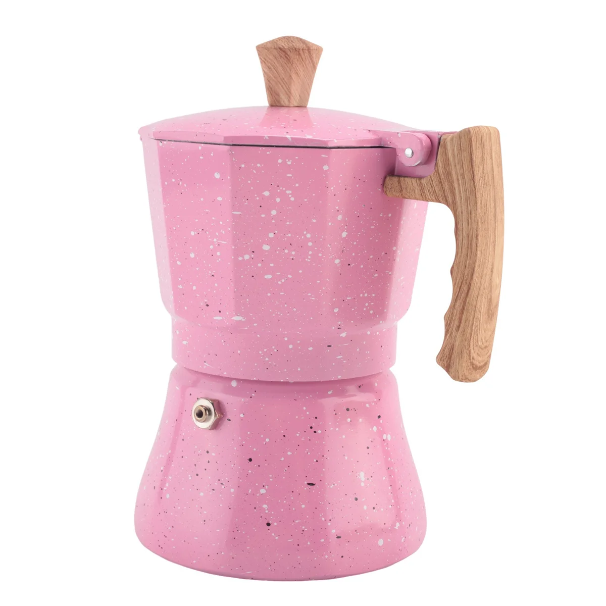 A06RP Macchina per caffè espresso da piano cottura - Caffettiera Moka per piano cottura a gas o elettrico - Macchina per caffè espresso da 3 tazze per italiano