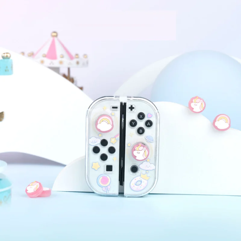 ร้อนเกมซิลิโคน Thumbstick นุ่มจอยสติ๊กสำหรับ Nintendo สวิทช์ Oled NS Lite Joy-Con Controller Thumb Stick grip Cap