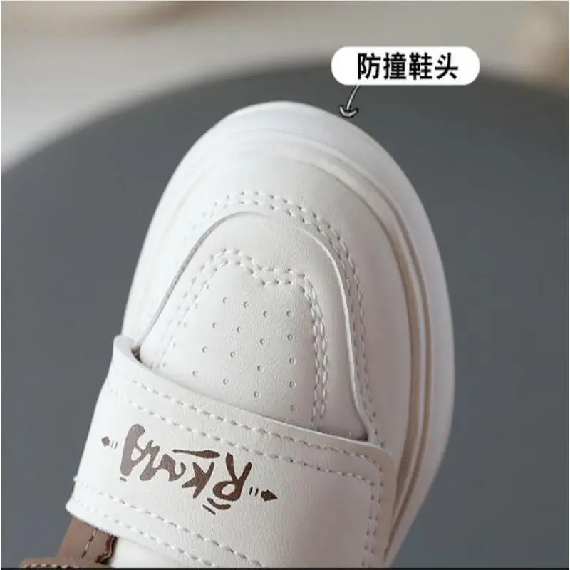 2024 Autumn/winter New Sports Shoes Children's Casual Shoes Men's baby Slip Soft Soled Running Shoes Girls' White Shoes