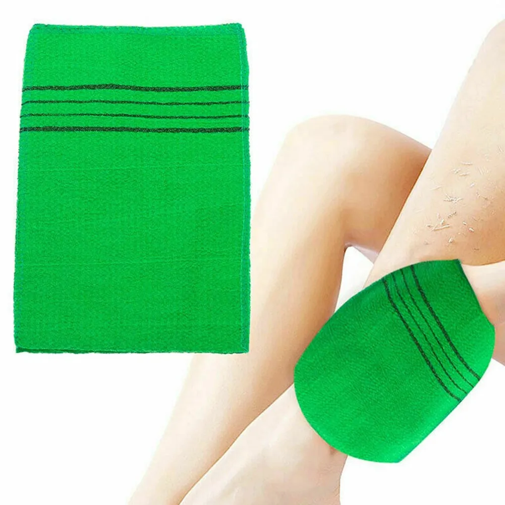 5Pcs Exfoliating Bath Towel 14*18.5cm Body Scrub Shower Soft Towels Washcloth Portable For Adults Coarse Grain Brushes