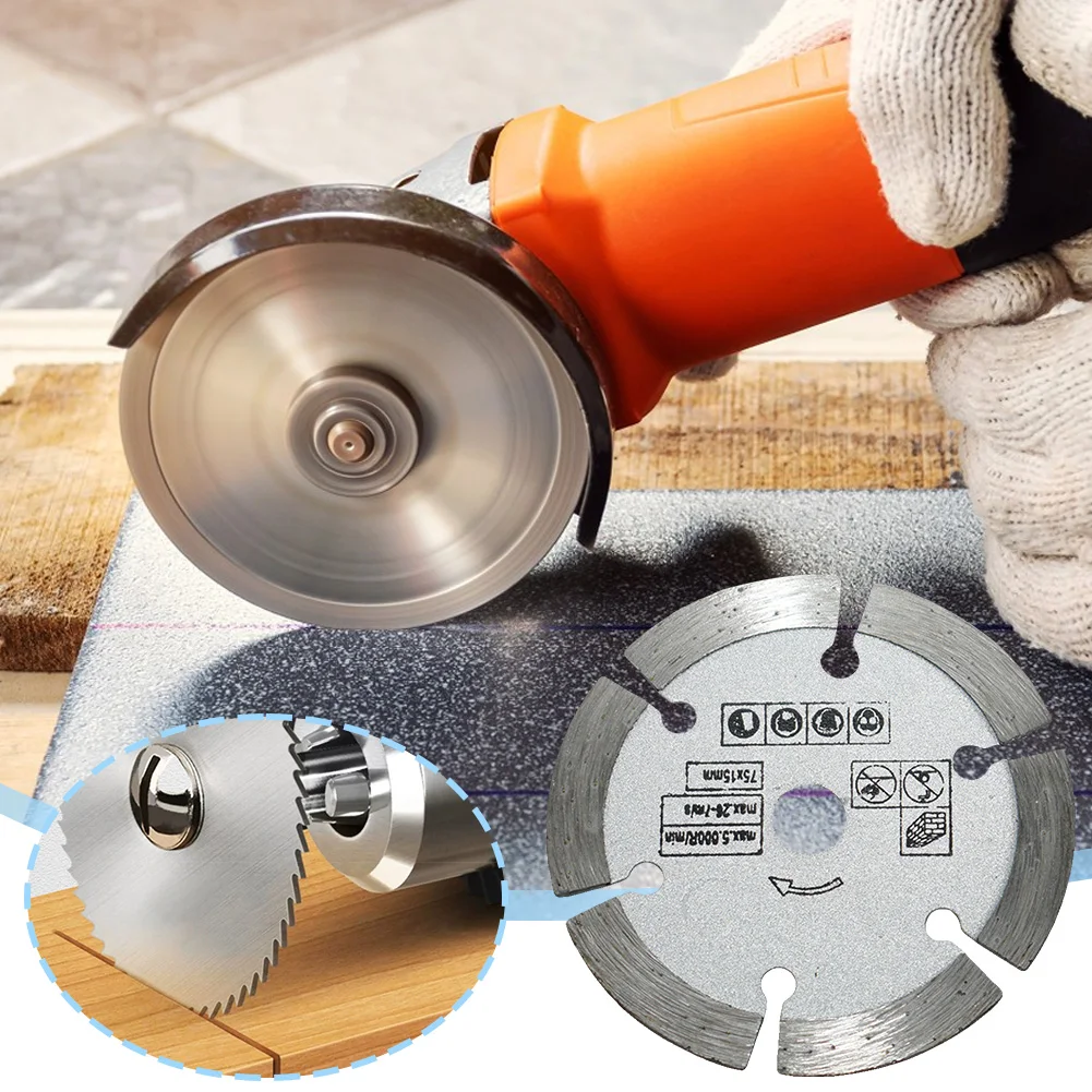 

3 Inch/75mm Cutting Blade Diamond Grinding Wheel Blade Angle Grinder Saw Blade for Cutting Tile Ceramic Concrete Marble