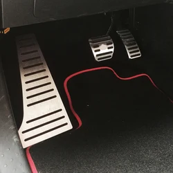Non-slip Aluminum Alloy Throttle Accelerator Brake Pedal Cover For Smart Forfour Fortwo 453 451 Auto Parts Modification