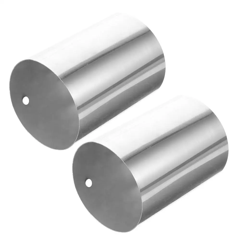 2 Pcs Handrail Connector Plug Grab Stainless Steel Round Extended Bracket for Tubing