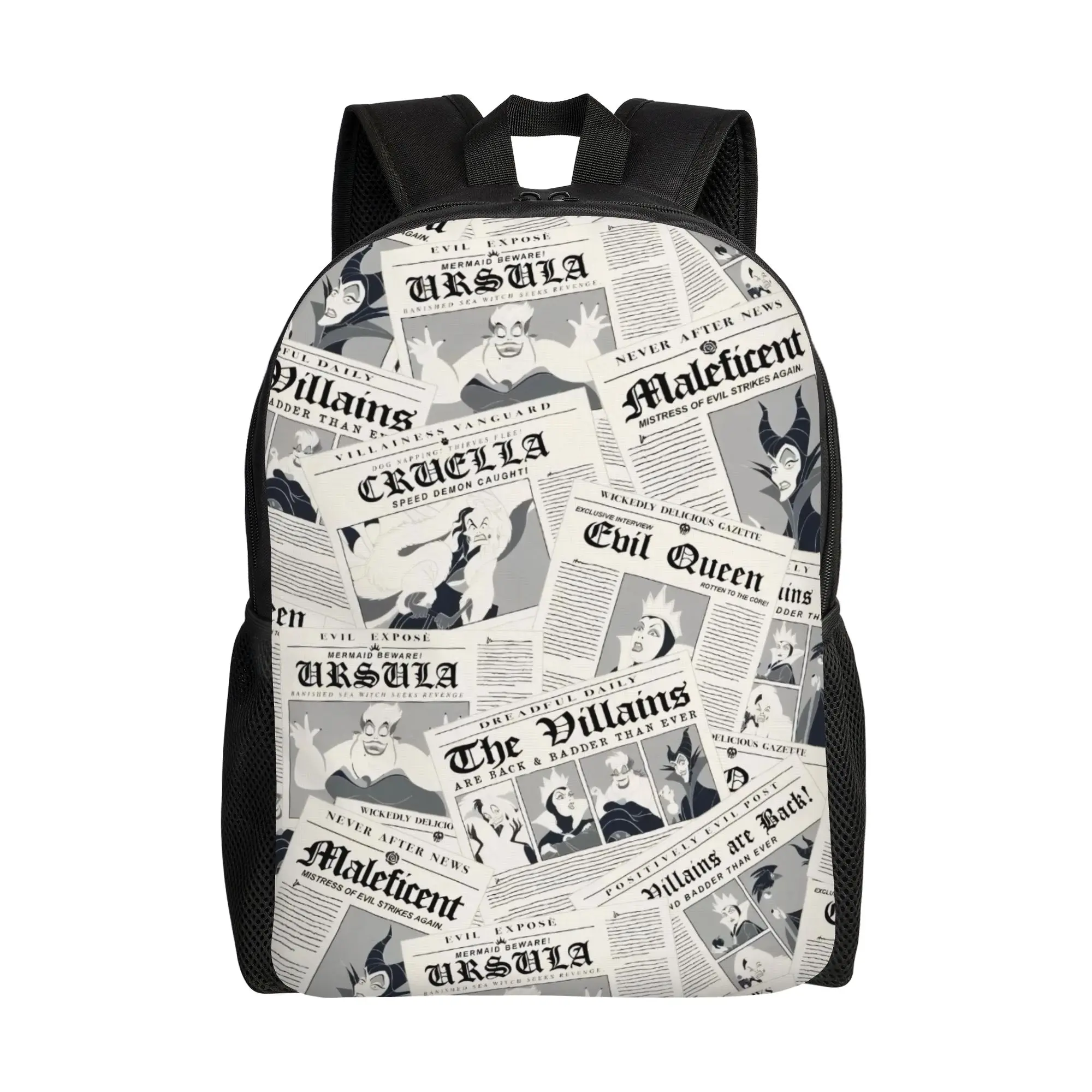 

Back to school season Disney Villains Schoolbag Walt Cartoon Students Fashionable Backpack