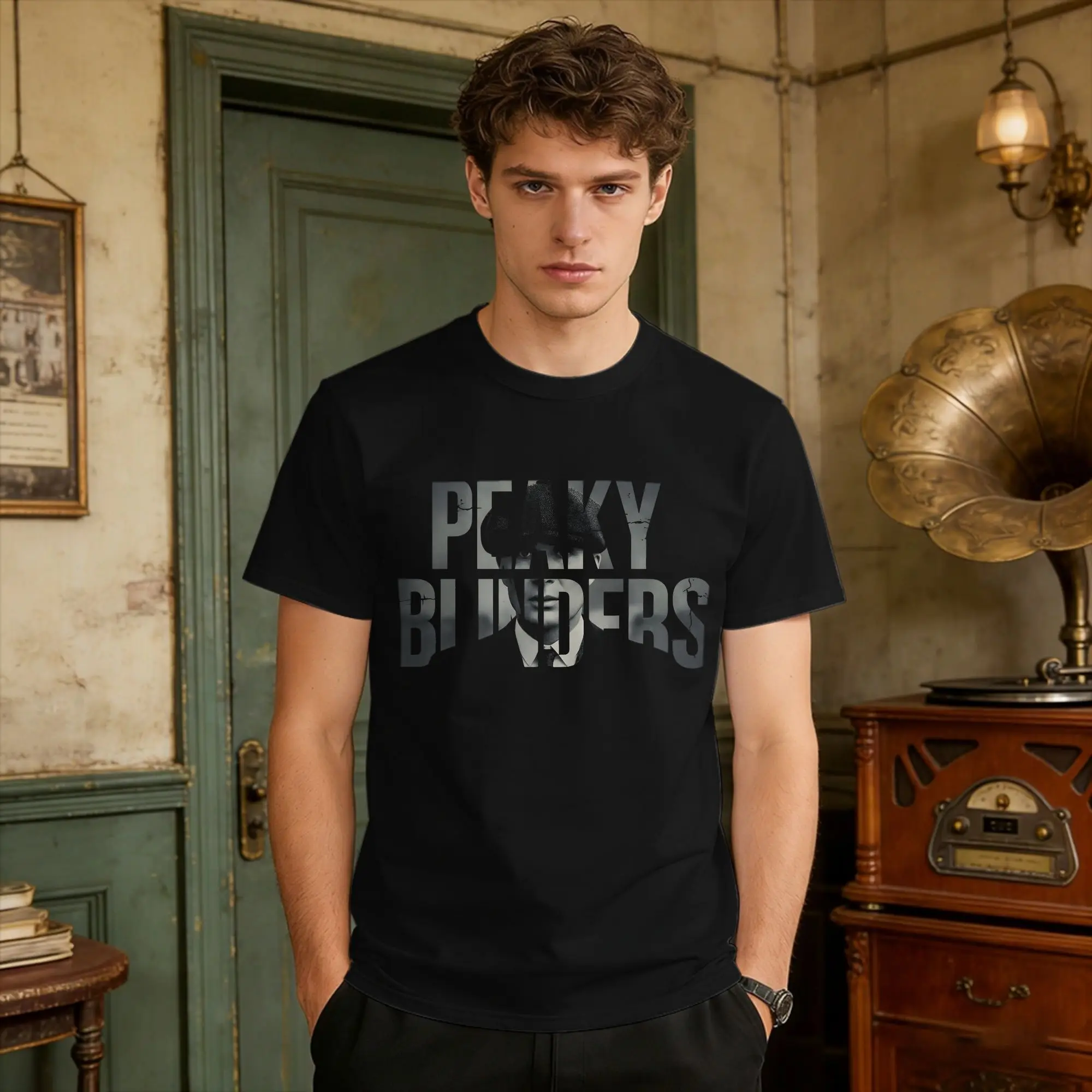 Shelby Blinders  T Shirt Couple Peakys Blinders Street Style T-Shirts Summer Crewneck Novelty Tees Wholesale Oversize Clothes