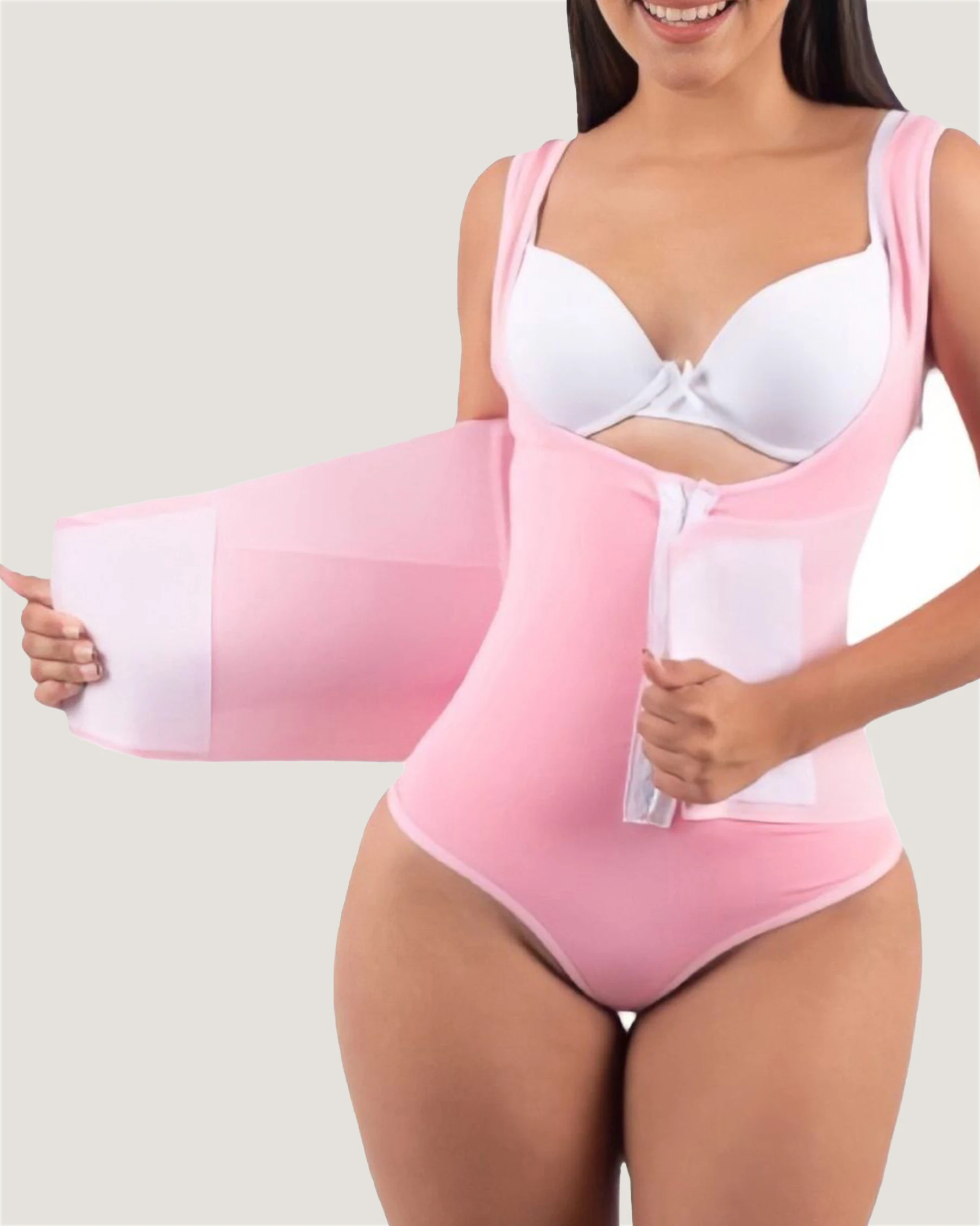 Open Chest Sleeveless Onesie Girdle  Waistband Belts For Women Remove The Belly