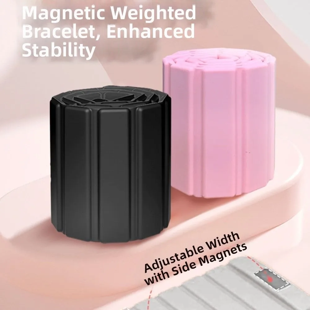 1Pair Wearable Wrist Weight Bracelet Adjustable Magnet Weight-bearing Fitness Equipment 500g Each Silicone Weighted Wrist Strap view 3