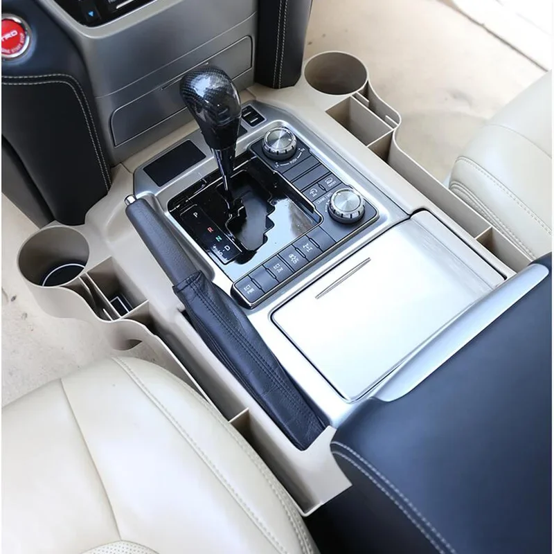 Centre Console Seat Crevice Storage Box For Toyota Land Cruiser 200 LC200 2016-2020 Interior Cup Holder Seat Phone Key Card Tray