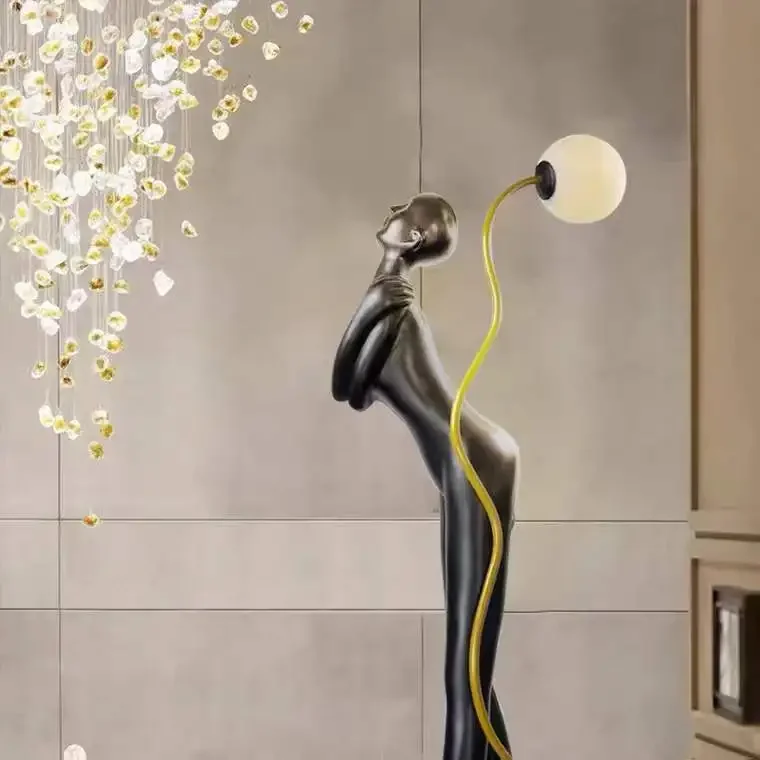 

Creative Ball Lamp Hotel Lobby Exhibition Hall Sales Department Sample Room Decoration Floor Lamp