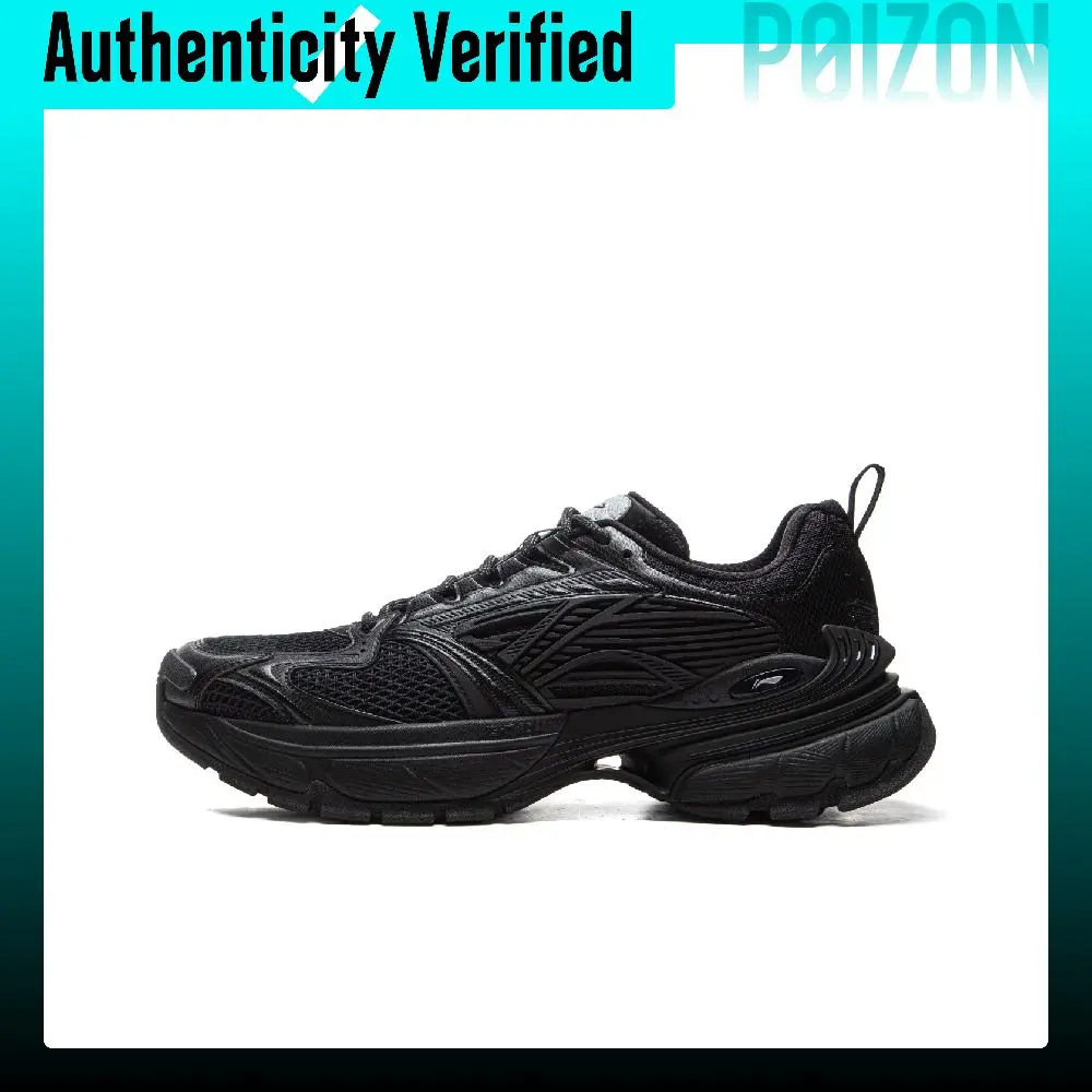Li Ning Arcturus 6 Cushioning Abrasion Resistant Breathable Rebound Low top Casual Shoes Men's Black AGCV243-5