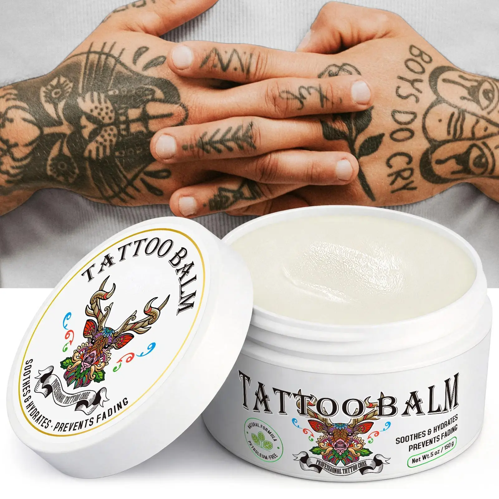 Tattoo Repair Cream Color Fixing, Lubricating, Moisturizing Tattoo Repair Gel Protect Color Fading Smoothing Moisturizing Cream