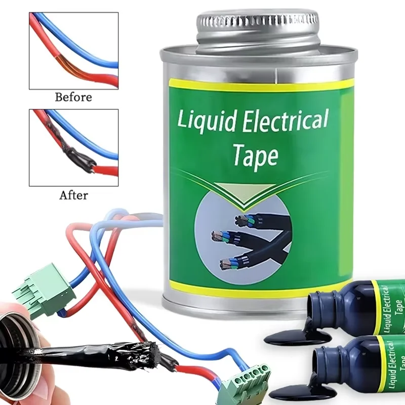 Liquid Insulating Tape Fix Line Glue Liquid Insulation Paste for Rubber Wire Cable Damage Repair Waterproof Electrical Tape
