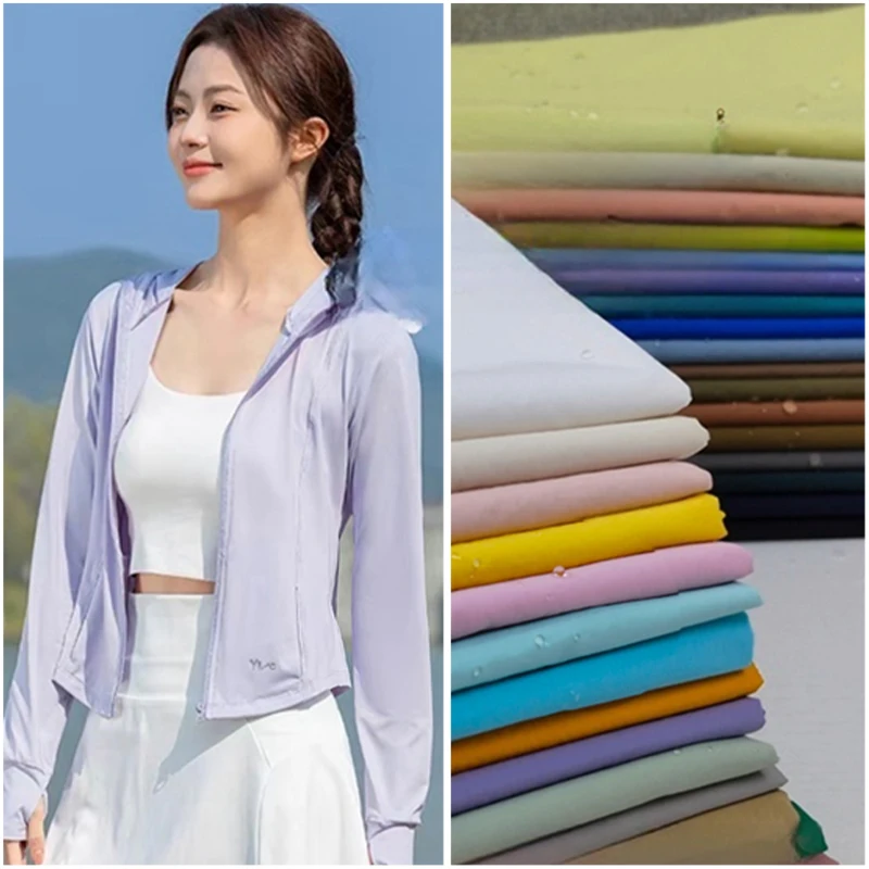 

100*150cm Summer Quick-dry Micro-transparent Waterproof Cloth Outdoor Ultra-thin Sun-proof Fabric DIY Clothes Shirt Accessories