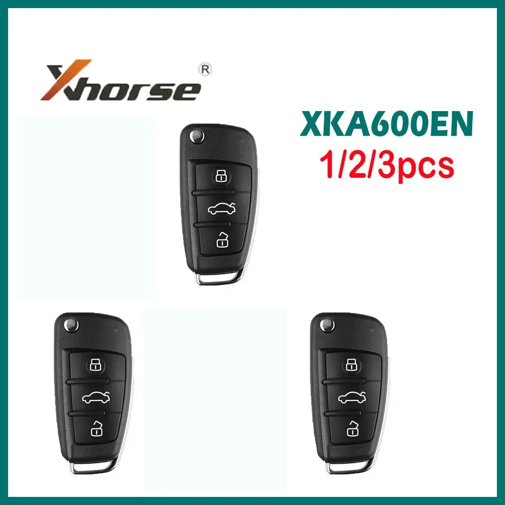 

1/2/3pcs Xhorse Universal Remote Key XKA600EN 3 Buttons VVDI2 Car Remote Key for Audi A6L Q7 Remote Control Key for For VVDI2