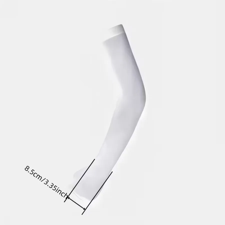 1 par de fundas de brazo frescas con protección UV UPF 50+, antideslizantes, material de spandex, transpirables y de secado rápido, adecuadas para ciclismo, R