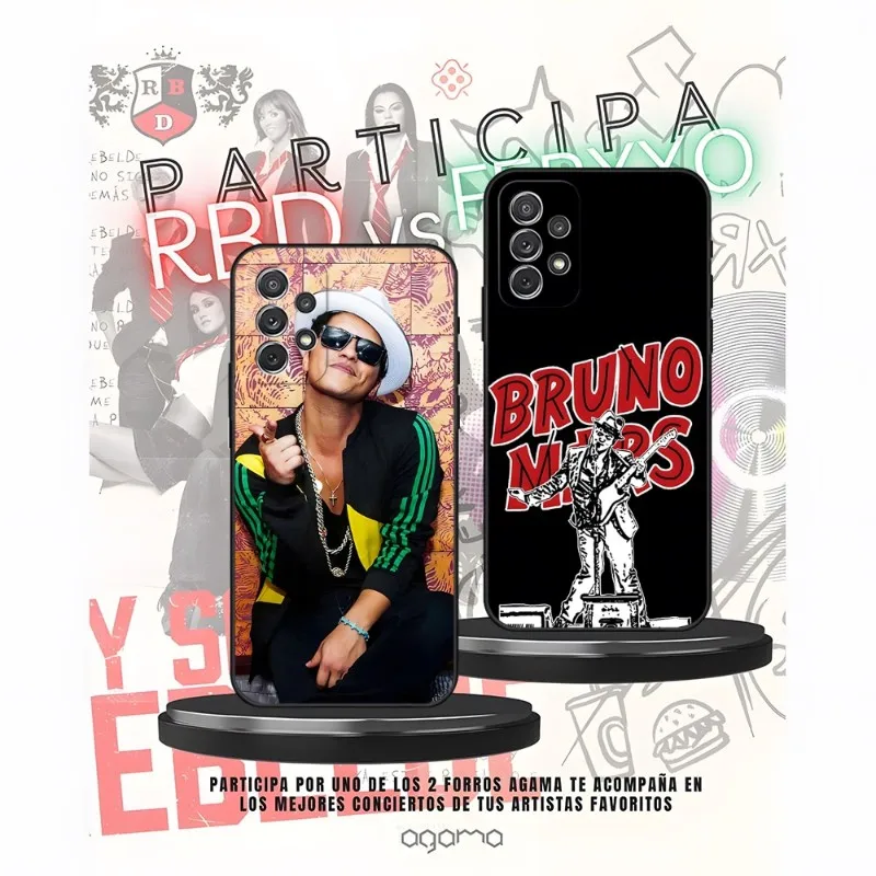 Cool Singer Bruno Mars Phone Case For Samsung Galaxy S30 S23 S20 S22 S10 S21 S7 S9 S8 Pro Plus Ultra Fe Back Design Cover