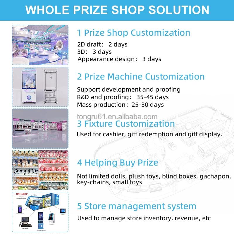 Claw Crane Machines For Game Center Mini Arcade Game Business With Lifetime Technical Support UL Toy Catcher Coin Claw Machine