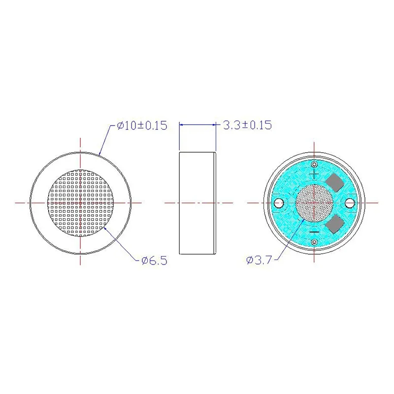 10mm Speaker unit 10mm Monitor Headphones DIY Planar Drivers 18 Ohm 2pcs HiFi Micro Planar Drivers