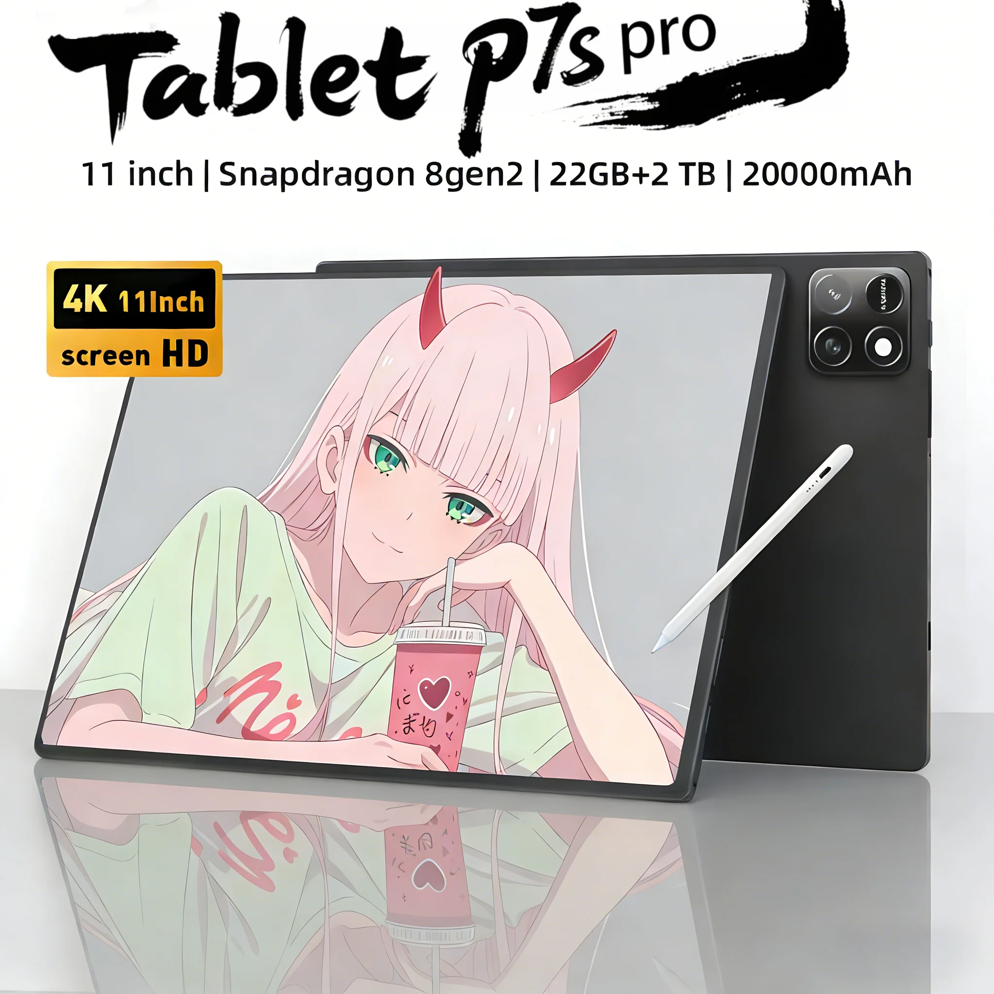 

2026 New Original Global Edition Tablet PC Pad 7S Pro Snapdragon 8gen2 Android 14 HD 4K 22GB+2TB 5G Tablet Dual SIM WIFI tablet