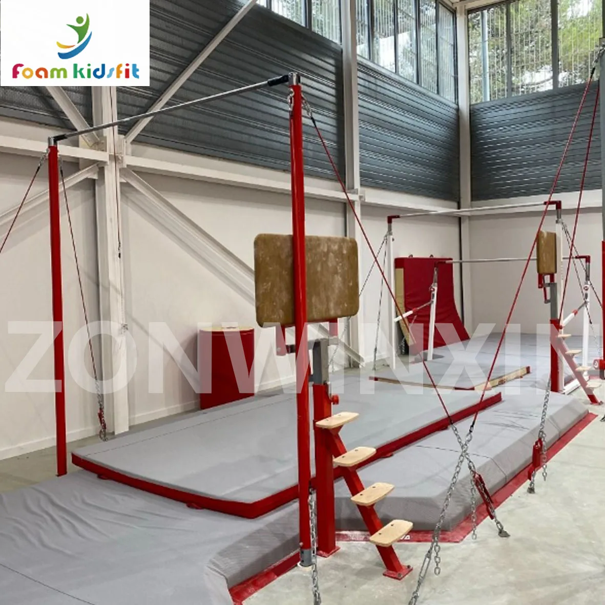 Factory Supply Customized Gymnastics Equipment LONDON COMPETITION HIGH BAR - SHORT CABLE