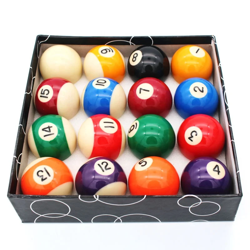American 52.5mm 16-Piece Resin Pool Ball Set Snooker & Billiard Balls