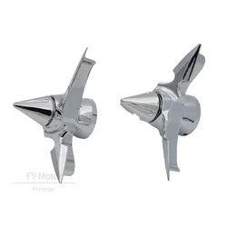 Motorcycle Chrome Black/Skull Spun Blade Axle Caps Cover Front Axle Nut Covers For Harley Sportster Dyna Softail V-Rod Custom
