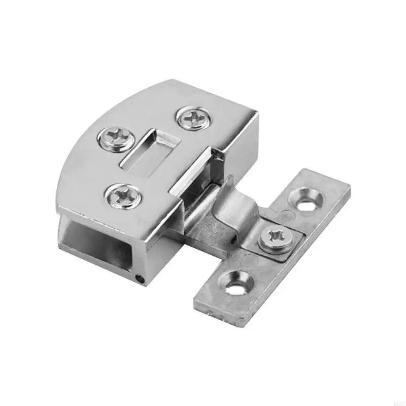 H58C Stainless Steel Cabinet Glass Clamp Non-Porous Glass Door Hinge Easy to Install