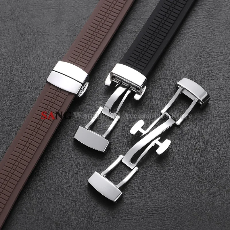 Folding Watch Clasps for Patek Philippe 5164A 5167A 5168A Aquanaut Series Watch Buckle Folding Stainless Steel18mm Watch Button image 6