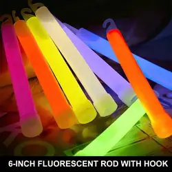 6 inch large hook light stick outdoor tactical bright lighting camping rescue emergency chemical super bright night light stick