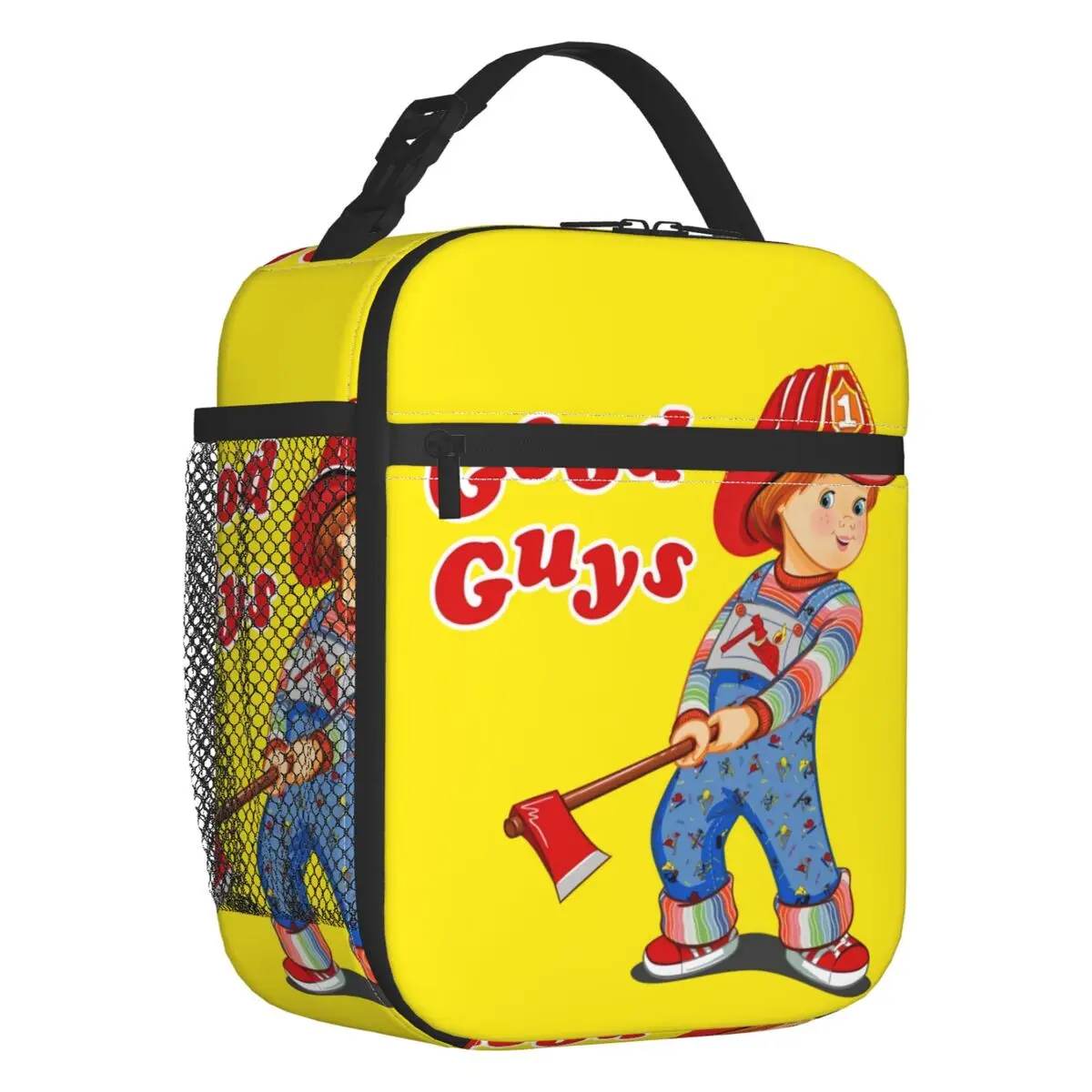 Good Guys Fireman Lunch Boxes Leakproof Child's Play Chucky Cooler Thermal Food Insulated Lunch Bag School Children Student