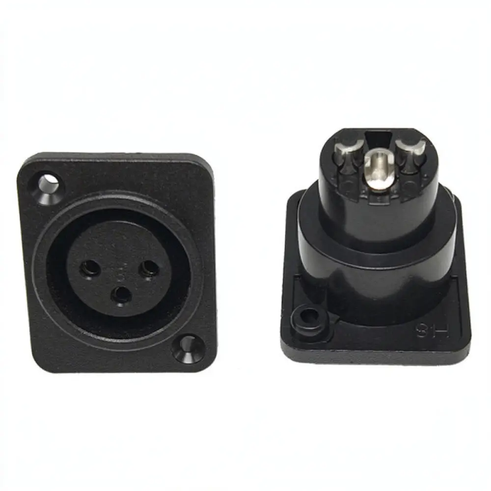 XLR Chassis Female 4 Core Connector Audio Socket For For Huayuanxin Speaker Amplifier Sound Equipment Professional Interface